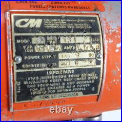 CM Lodestar Model F 1/2 Ton Electric Chain Hoist 10' Lift 16FPM 208-230/460V 3Ph