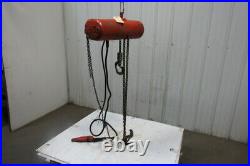 CM Lodestar Model F 1/2 Ton Electric Chain Hoist 10' Lift 16FPM 208/230-460v 3PH