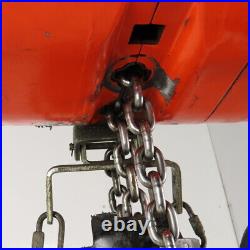 CM Lodestar Model F 1/2 Ton Electric Chain Hoist 10' Lift 16FPM 3Ph WithTrolley