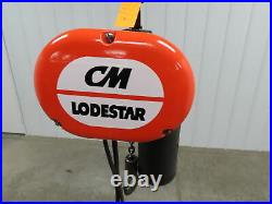 CM Lodestar Model F 1/2 Ton Electric Chain Hoist 10' Travel 230/460V 3PH