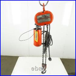 CM Lodestar Model H 1 Ton 2000LB Electric Chain Hoist 10' Lift 8FPM 208-230/460