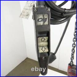 CM Lodestar Model H 1 Ton 2000LB Electric Chain Hoist 10' Lift 8FPM 208-230/460