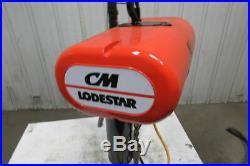 CM Lodestar Model J 1/2 Ton 1000lb 3Ph Electric Chain Hoist 20' Travel 32FPM