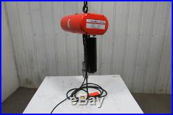 CM Lodestar Model L 1 Ton 1Hp Electric Chain Hoist 230/460V 3Ph 20' Lift 16FPM