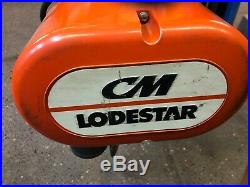 CM Lodestar Model L 1 Ton 2000LB Electric Chain Hoist 16FPM 208/240-440/460 3 PH