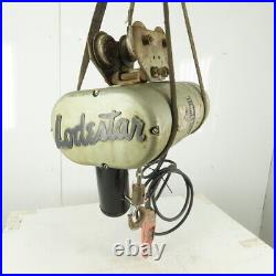CM Lodestar Model L 1 Ton Electric Chain Hoist 10' Lift 16FPM 230/460V WithTrolley