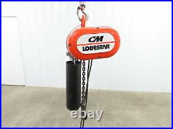 CM Lodestar Model L, 1 Ton Electric Chain Hoist 20' Lift 16 FPM 208-230/460 3Ph