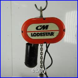 CM Lodestar Model L Electric Chain Hoist 1 Ton 16FPM 10' Lift 115V Single Phase