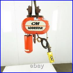 CM Lodestar Model L Electric Chain Hoist 1 Ton 16FPM 16' Lift 208-230/460V 3Ph