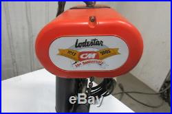 CM Lodestar Model R 2 Ton 115V 1Ph Electric Chain Hoist 9' Lift 8FPM