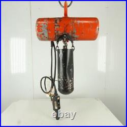 CM Lodestar Model RR 2 Ton Electric Chain Hoist 10' Lift 16 FPM 208-230/480V 3Ph
