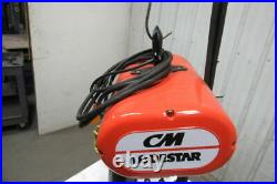 CM Lodestar Model RR 2 Ton Electric Chain Hoist 20' 3 Lift 16FPM 240/480V 3PH