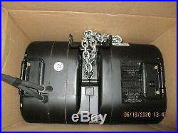 CM Lodestar PAIR NOS with truckpack case Classic 1T 3ph chain hoist with 40' lift