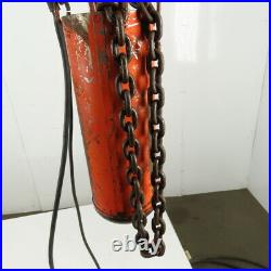 CM Lodestar R Electric Chain Hoist 2 Ton 8 FPM 10' Lift 115V Single Phase