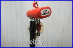 CM Lodestar RR 2 Ton 2Hp Electric Chain Hoist 208-230/460V 3Ph 19' Lift 16FPM