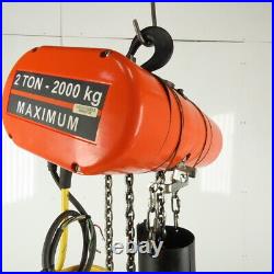CM Lodestar RR 2 Ton 2Hp Electric Chain Hoist 208-230/460V 3Ph 20' Lift 16FPM