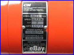 CM Lodestar RR 2 Ton 2Hp Electric Chain Hoist 230/460V 3Ph 10' Lift 16FPM