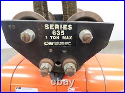 CM Lodestar VS F Electric Chain Hoist 1/2 Ton 16FPM Variable Speed 11' Lift 460V
