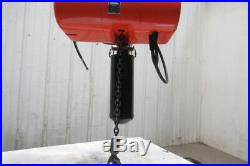 CM Model J 1/2 Ton Electric Chain Hoist 12' 9 Lift 32FPM 115Volt 1PH