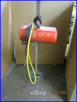CM Model Rr 2 Ton 4000lbs Electric Chain Hoist 2hp 440-480 208-240v 3ph 28' Drop