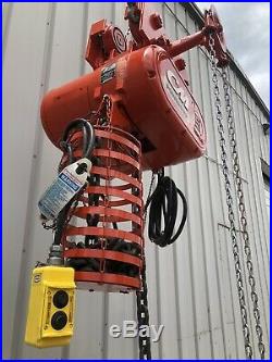 CM Powerstar 5 Ton Electric Chain Hoist Overhead Crane Trolly & Accessories