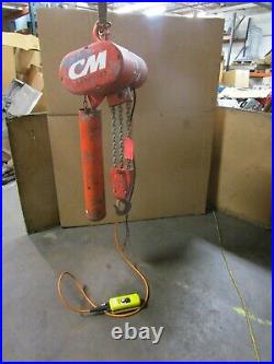 CM Rt2 3t 3ton 6000lbs 2 Speed Electric Chain Hoist 1.33hp 230v 3ph 9'ft Drop