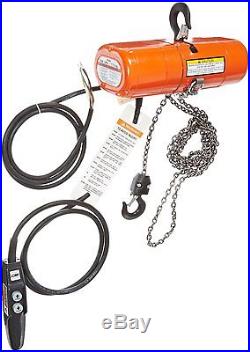 CM ShopStar 250lb Electric Chain Hoist 10' lift 2070 with Chain Container