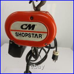 CM Shopstar 1/8 Ton 250LB Electric Chain Hoist 10' Lift 16 FPM 115V 1PH