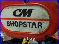 CM Shopstar Electric Chain Hoist 600lbs. 115V 1Ph Used