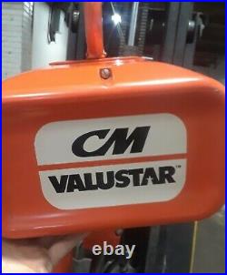 CM ValuStar 2 Ton Electric Chain Hoist Model WR 115/1/60 8FPM with Remote 16