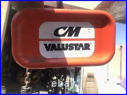 CM ValuStar 2 Ton Electric Chain Hoist Model WR 115/1/60 8FPM with Remote 20
