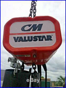CM Valuestar Electric Chain Hoist, Single Phase, Hook Mount, 1/2 Ton Model WF