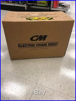 CM Valustar Electric Chain Hoist 1/2 Ton Lift 10ft 16fpm New Model 2/2020