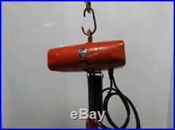 CM Valustar Model WR 2 Ton 4000LB Electric Chain Hoist 115V 1Ph 15' Lift 8FPM