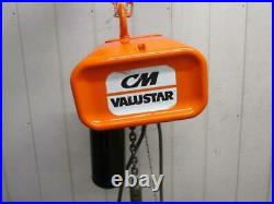 CM Valustar WL Electric Chain Hoist 1 Ton 2000 Lbs 1 PH 115v 10' Ft. Lift