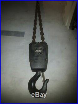 CM Valustar WR 2 Ton (2000 Kg) 120 Volt Electric Chain Hoist, Chain Winch