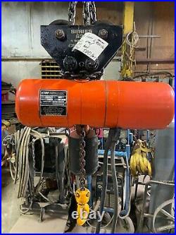 CM lodestar 1/4 Ton Electric Chain Hoist, Model E, 10 FT Lift, 230/460V