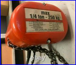 CM lodestar electric chain hoist 1/4 Ton Condition Unknown