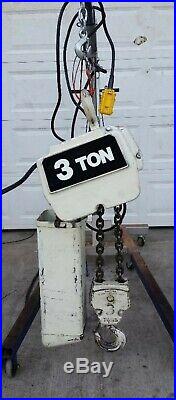 COFFING 3 TON ELECTRIC CHAIN HOIST 2 Speed Lift