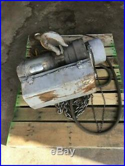 COFFING 3 TON ELECTRIC CHAIN HOIST made in usa
