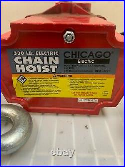 Chicago Electric 94453 330lb Capacity Electric Chain Hoist See Description