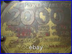 Chicago Pneumatic Model 8 Power Vane Chain Hoist 2000 Lb Type B Limited Deal