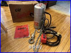 Cm Lodestar Model B 1/4 Ton Electric Chain Hoist 10' Lift 16FPM 115V 1Ph 627