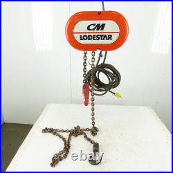 Cm Lodestar Model L Electric Chain Hoist 1 Ton 16FPM 10' Lift 115V Single Phase
