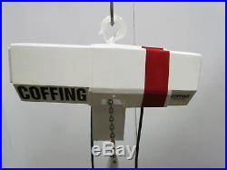 Coffing 1/2 Ton 1000lb Electric Chain Hoist 8' Lift 16fpm