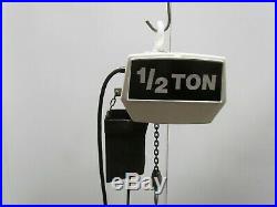 Coffing 1/2 Ton Electric Chain Hoist 20' lift 5/16 Fpm 2 Speed 230v 3PH