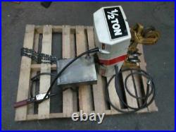 Coffing 1/2 Ton Electric Chain Hoist 230-460 VAC 3 Ph. Hook Suspended Used