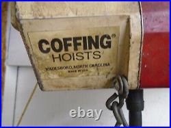 Coffing 1/2 Ton Electric Chain Hoist 230/460 Volt 3 Phase Tested Working