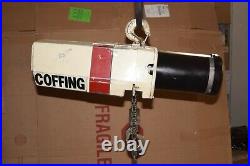 Coffing 1/2 Ton Electric Chain Hoist ED10324 15 FT Lift 460v 3ph
