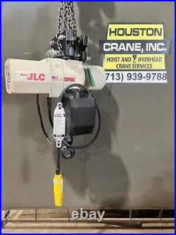 Coffing 1/2 Ton Electric Chain Hoist, Model JLCET1016, 11 FT Lift, 230/460-3-60